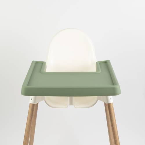 IKEA Antilop Highchair Full Cover Tray Silicone Placemat - Sage Green