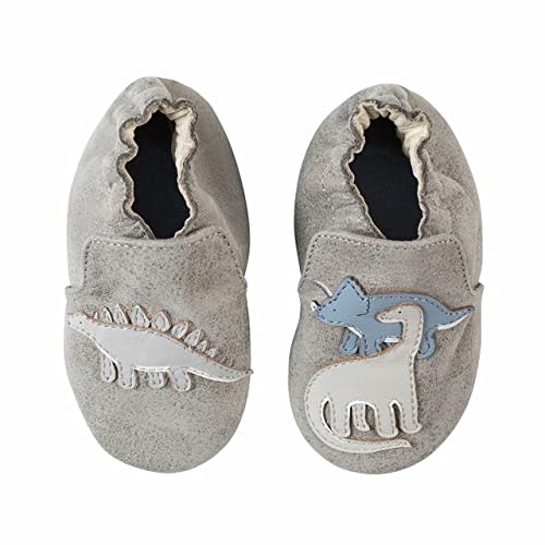 Robeez Baby Boys and Unisex Soft Soles Slip-Resistant Crib Shoes Slippers Moccasins for Infant and Toddler, 0-24 Months