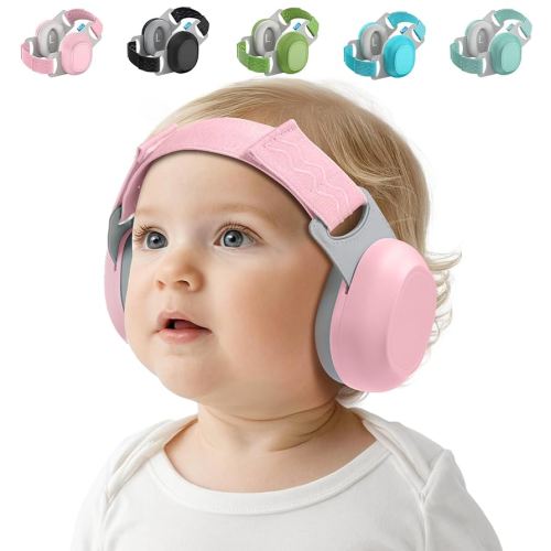 Bella's Friends Baby Ear Protection for Infants & Toddlers(3–48 Months) - Lightweight 24dB Noise Cancelling Headphones - Safe fit & Comfort Earmuffs - Improve Sleep - Baby Travel Essential, Pink