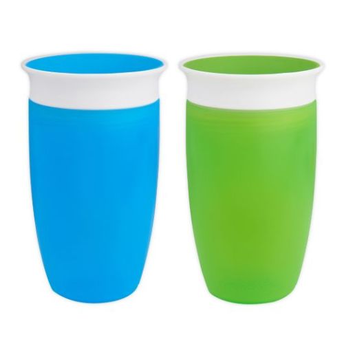 Munchkin® Miracle®360º 2-Pack 10 oz. Sippy Cups in Green/Blue