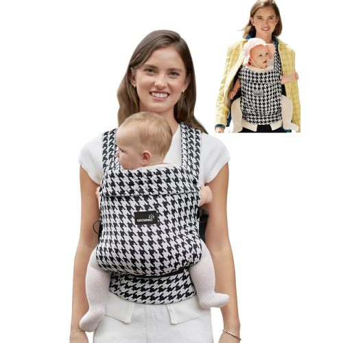 Easy-Breezy Cozy Carrier | Ergonomic | Black, Gray – GROWNSY