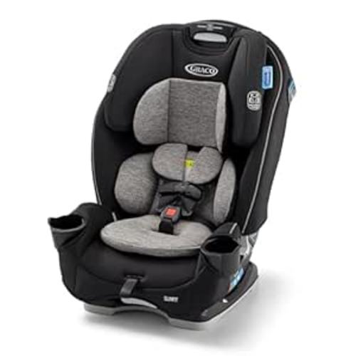 Graco Slimfit 3-in-1 Convertible Car Seat, Ultra-Space-Saving Design, Jarret, Suitable for Rear and Forward-Facing, Highback Booster Seat with 10-Position Headrest