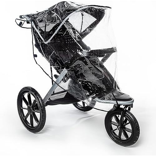 Graco Univeral Deluxe Weather Shield with Zippered Window, Baby Rain Cover, Universal Size to fit Most Stollers, Waterproof, Windproof, Ventilation, Protection, Shade, Umbrella, Pram, Vinyl, Clear