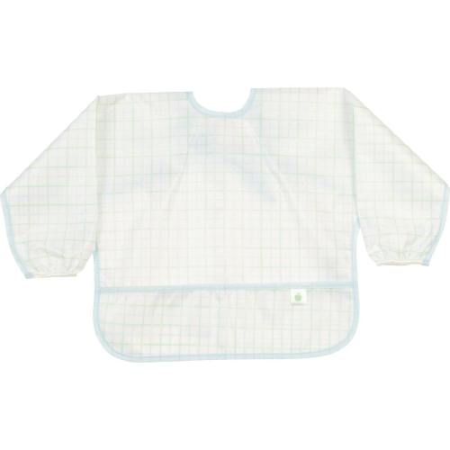 The Cover Everything Bib in Blue/Green Windowpane