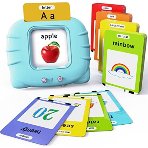 Lapare Audible Educational Toy with Music for Toddlers Age 1 2 3 4 5, 252 Sight Words Flash Cards Kindergarten Toy for Kids to Learn Alphabet Number Color Shapes and More