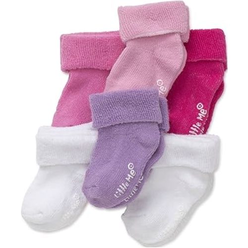 Little Me baby-girls 6 Pack Variety Socks