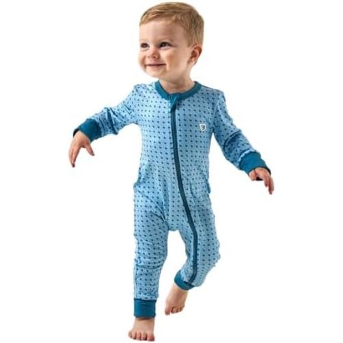 Burlebo Baby Zip Up – Soft Performance Fabric with Fold-Over Cuffs