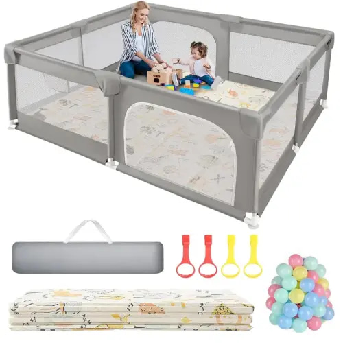 Baby Playpen with Play Mat, Extra Large Playpen for Babies and | Black Friday Sale TikTok Shop