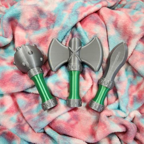 Baby Rattle Mini Sword - Small and Safe Weapons Set - Green or Choose your color!