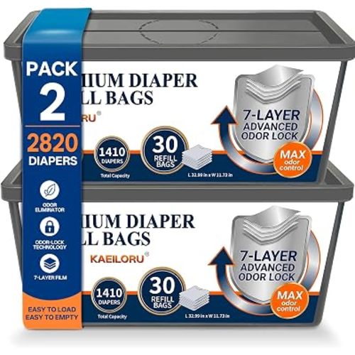 Refill Bags Fits Diaper Genie Easy Roll Signature & Platinum Pail