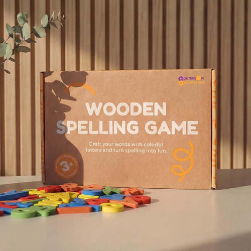 Wooden Spelling Game by Montessori Generation