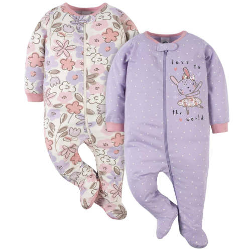 2-Pack Baby Girls Bunny Ballerina Sleep 'N Plays – Gerber Childrenswear