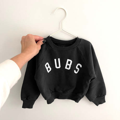 BOYS BUBS® BUBBLE SWEATSHIRT - FADED BLACK