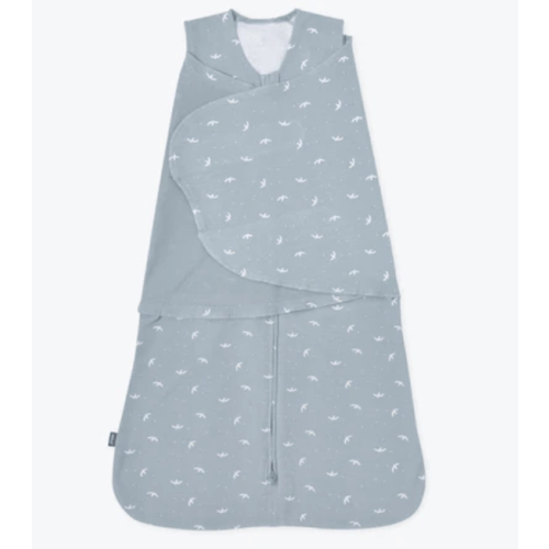 Blue Bird Print Cotton Swaddle Newborn | HALO