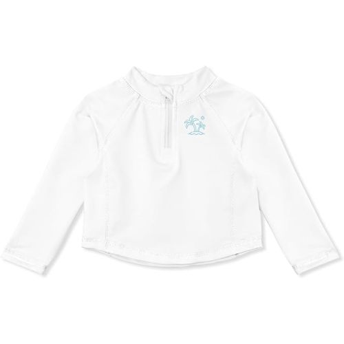 BesserBay Unisex Baby Rash Guard UPF 50+ Half Zip Swim Top 0-36 Months
