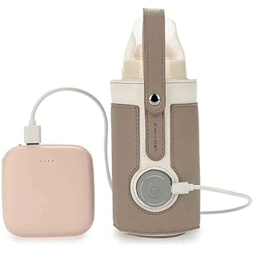 RiToEasysports Bottle Warmer Bag, USB Heating Cover with 3 Temp Settings, Portable Milk Bottle Warmer for Home, Travel, and Outdoor Use by Parents & Lovers