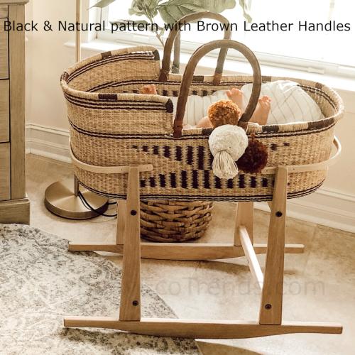 Addy & Sage River Bolga Moses Basket | Baby Eco Trends