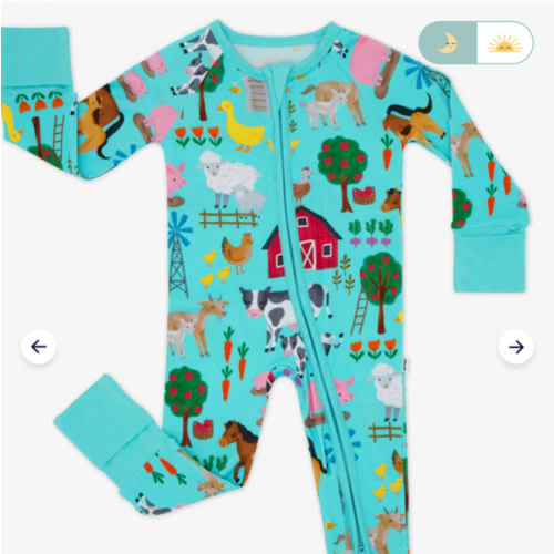 Blue Farm Fam Zippy | Little Sleepies