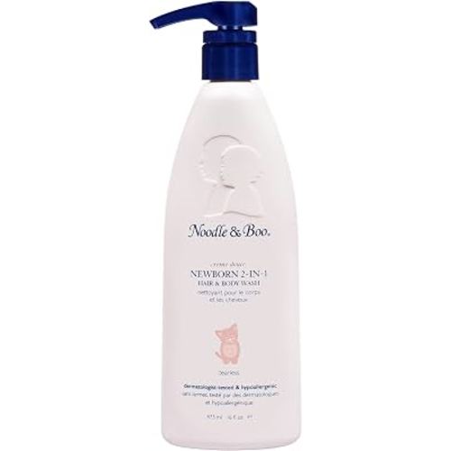 Noodle & Boo Newborn 2-in-1 Baby Shampoo and Body Wash, Tear-Free, Hypoallergenic, Baby Bath Essentials, Moisturizing, pH-Balanced, Vitamin-Enriched, Pediatrician-Tested