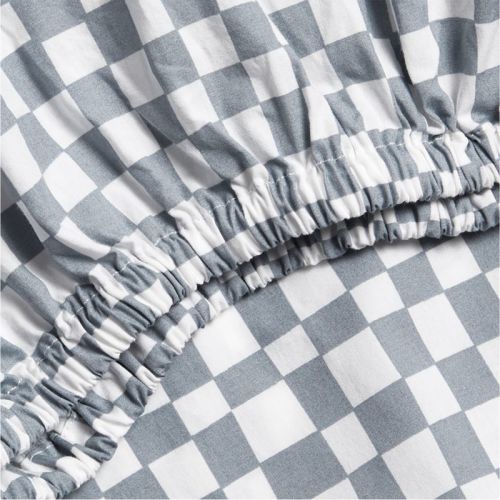 Venice Cloudy Blue 100% Organic Cotton Baby Crib Fitted Sheet by Leanne Ford