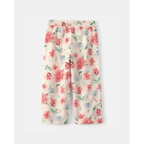 Toddler Girl Floral Pants - Cream | Carter's