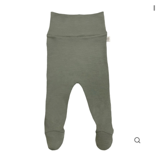 Baby Footed Pants, Merino Wool, Blue