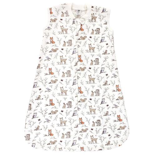 Hudson Baby Unisex Baby Premium Quilted Sleeveless Sleeping Bag and Wearable Blanket, Enchanted Forest, 6-12 Months