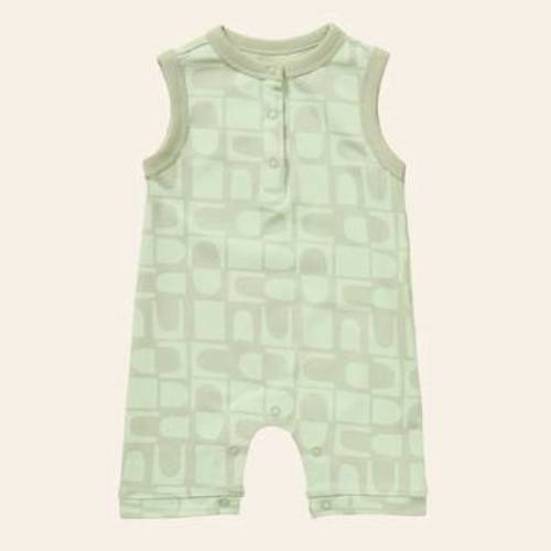 Printed Henley Romper – Young Days