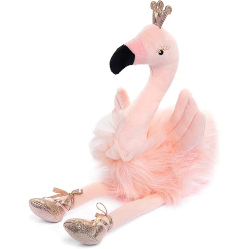 Ballerina Flamingo Stuffed Animal – 16.5” Plush Pink Flamingo with Tutu – Cute Ballet Gift for Girls