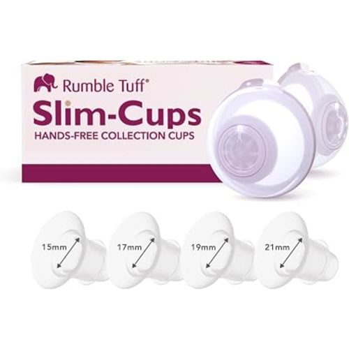 Rumble Tuff Slim Cups 24mm Low-Profile Hands-Free Pump Cups w/4 Inserts