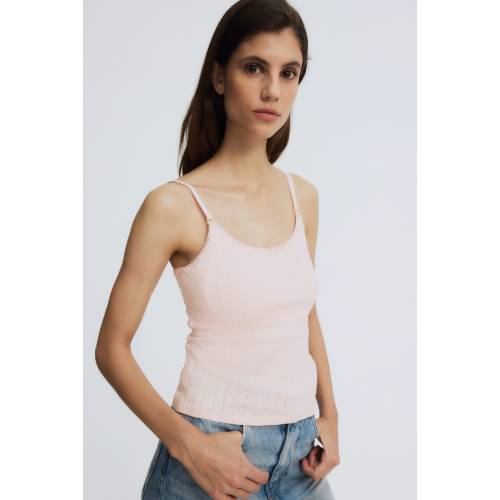 MAMA POINTELLE NURSING STRAPPY TOP
