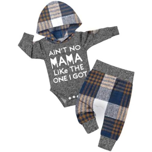 Baby Boy Clothes Outfits Hooded Bodysuit Set Fall Clothes infant 0-12 Month