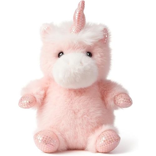 Unicorn Stuffed Animal Adorable Sitting Unicorn Plush Soft Stress Relief Plush Toy Cute Birthday Gifts for Kids Adults,Pink