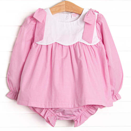 Southern Scallops Diaper Set, Pink – Stitchy Fish