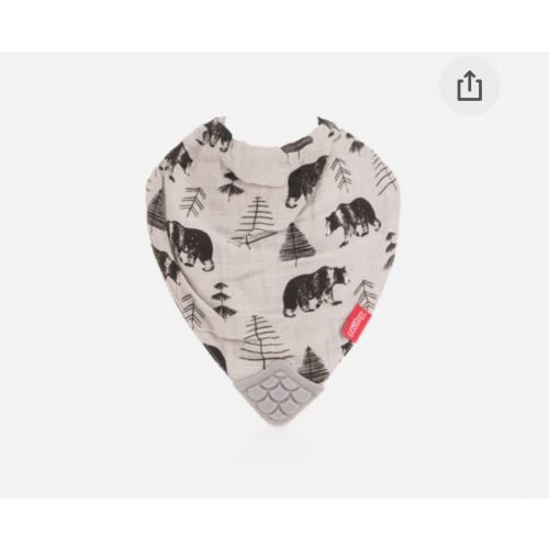 100% Natural Cotton Muslin Teething Bib