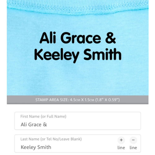 Name Stamp for Clothes and other items