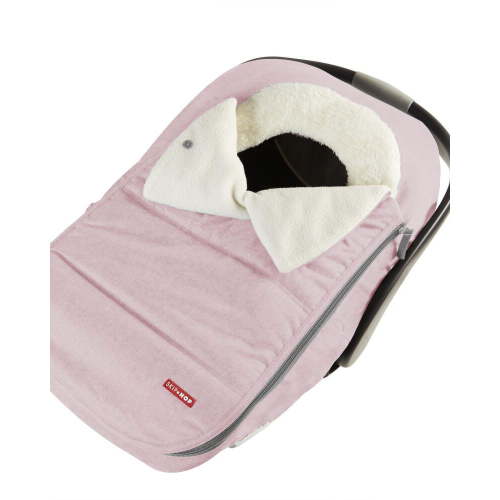 Stroll & Go Baby Car Seat Cover - Pink Heather, Infant to Toddler