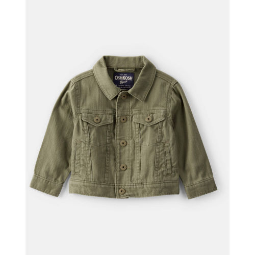 Baby Boy Long-Sleeve Denim Jacket - Green - OshKosh B'gosh | Carter's
