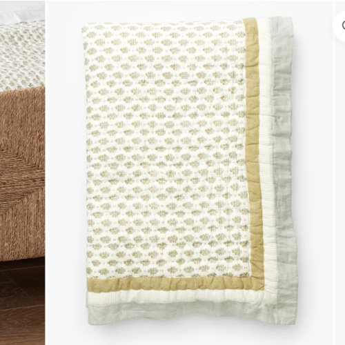 Dulcie Block Print Kids Quilt