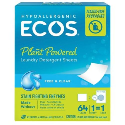 ECOS Laundry Detergent Sheets - 7.9oz/64 Loads