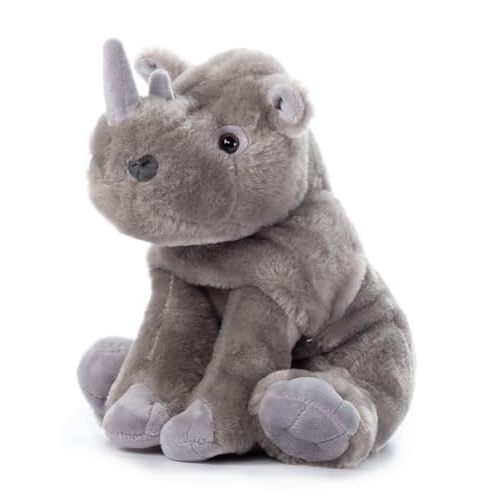 The Petting Zoo Southern Rhino Stuffed Animal, Wild Onez, Kids Gifts, 12 in | Rhino Realistic Wildlife Zoo Animals by Zoologee. Great Toys for Girls and Boys. Plush Gifts for Kids