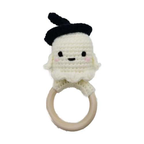 Witch Ghost Crochet Rattle Teether