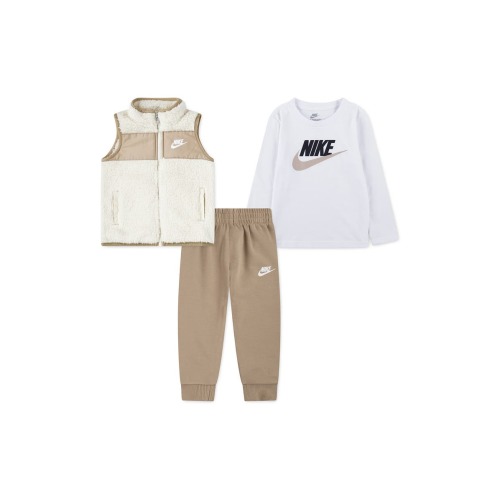 Nike Kids' Sportswear Club T-Shirt, Joggers & Vest Set | Nordstromrack