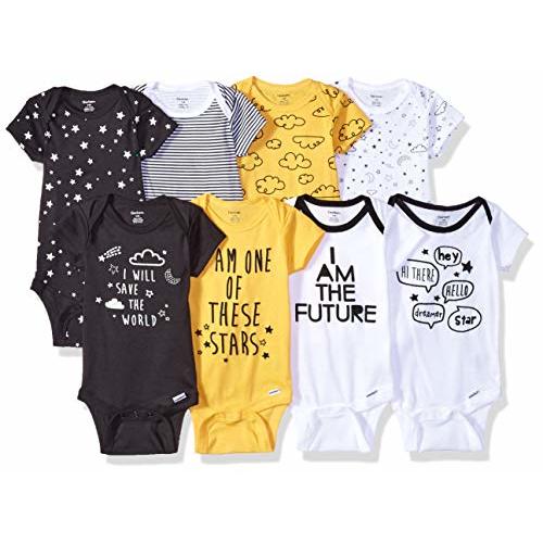 Gerber unisex-baby 8-pack Short Sleeve Onesies Bodysuits