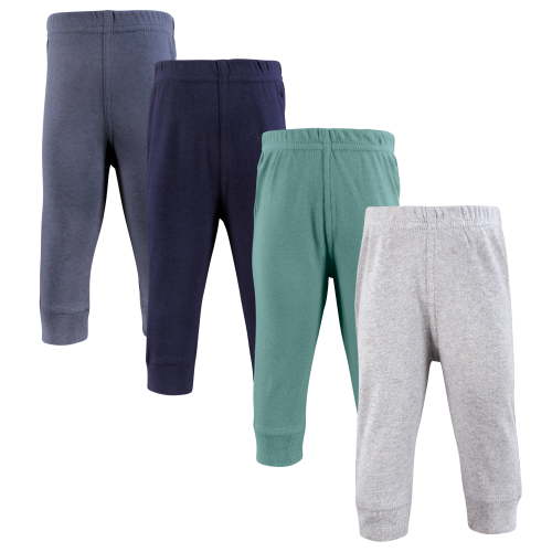 Hudson Baby Cotton Pants and Leggings, Charcoal Teal Blue, 0-3 Months