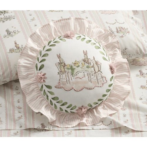 Riley Sheehey Bunny Tea Party Pillow