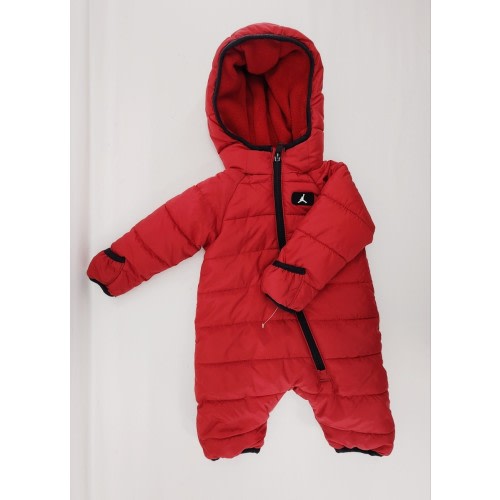 Newborn Infant One-Piece Red Puffer Snowsuit Bunting Air Jordan Nike Jumpman