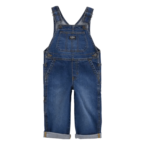 Toddler Stretch Denim Overalls - Dark Wash - OshKosh B'gosh | Carter's