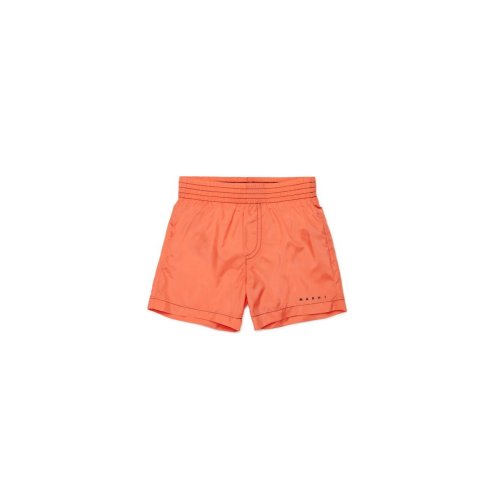 Marni Kids Logo Printed Swim Shorts