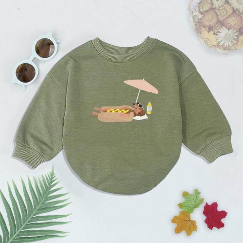 Funny Dachshund Romper, Wiener Dog Hot Dog Summer Baby Bodysuit, Sausage Dog Graphic, Striped Shirt Dog Lover Gift